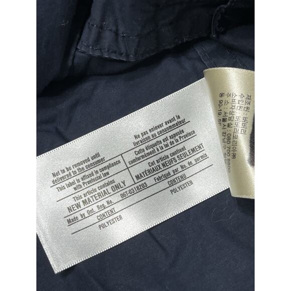 Burberry Brit Trench Coat Short Jacket Double Breast Belt Balmoral Blue Size 4 - Picture 10 of 10